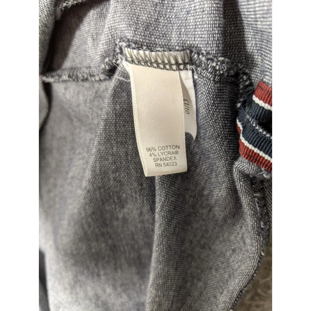Banana Republic Mad Men Collection Polo Shirt Mens XL Gray Cotton Discontinued